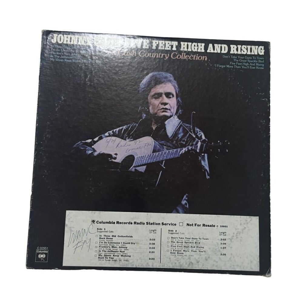 Columbia House Johnny Cash "Five Feet High And Rising - Radio station Promo 1974